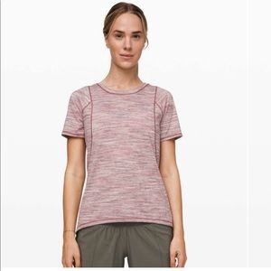 Lululemon Makes Miles Count Short Sleeve Crewneck Shirt Athleisure Medium